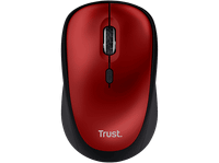 raton inalambrico - trust yvi rf wireless 1600 dpi 83 de plastico reciclado rojo