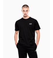 ea7 para hombre 7m000567af10375 camiseta logo series negro l casual algodon manga corta