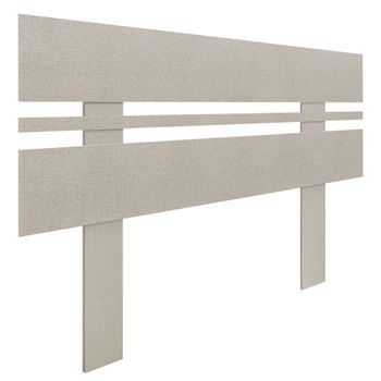 Dhome Cabecero Espigas Beige 110cm Horizontal Estilo Ancho Con Patas Madera Reciclada Dm Herrajes Incluidos (110cm Horizontal Ancho, Espigas Beige)