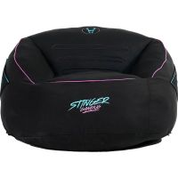 woxter stinger gaming puff gamer viscoelastica negro y azul