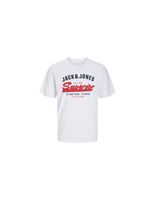 camiseta jack  jones jjelogo o-neck 2 col hombre white
