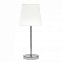fabrilamp lampara sobremesa maldivas 1xe14 niquelblanco 20d
