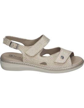 Sandalias De Piel Para Mujer Pitillos 10300 Color Dorado 36