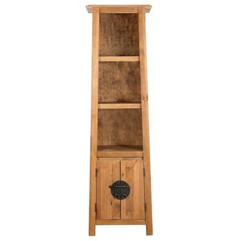 Mueble De Baño | Armario De Baño Madera Maciza De Pino 48x32x170 Cm