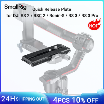 Placa de liberación rápida SmallRig Manfrotto para DJI RS3 /RS3 Pro/RS 2/RSC 2/RS 4/RS 4Pro/Ronin-S cardán con orificio roscado 1/4 -3158B