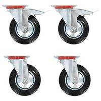 ruedas giratorias 4 unidades 160 mm vidaxl