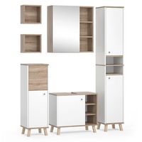 conjunto de muebles de bano senyo 5 piezas vicco