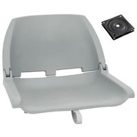 set de asientos plegables para barco 2 uds gris vidaxl