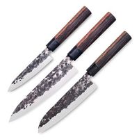 3 claveles osaka - juego master de 3 cuchillos de estilo asiatico forjados a mano