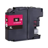 compatible magenta brother lc125xlm high capacity ink cartridge