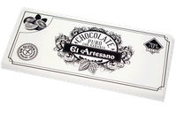 tableta de chocolate puro 70 cacao con naranja 125g - el artesano