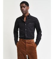 gant para hombre 3000302 camisa oxford pinpoint slim fit negro l casual algodon clasico manga larga