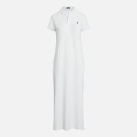 polo ralph lauren cotton-mesh polo dress - xs