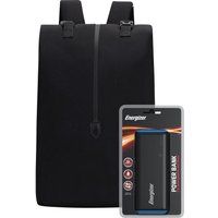 energizer epb004 backpack with power bank - black black