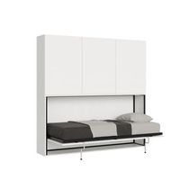 cama abatible individual horizontal kando composicion d fresno blanco