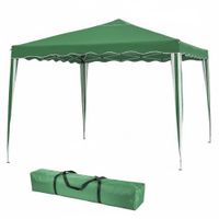 carpa cenador gazebo plegable cubierta 24x24m base 3x3m verde mejorados tubos de acero de alta resistencia plegables anti viento proteccion uv bolsa de transporte para playa camping monty