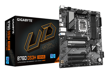 GIGABYTE Intel B760 DS3H GEN5 Placa Base - Compatible con procesadores Intel Core 14ª generación, VRM digital de 8+2+1 fases, hasta 5600 MHz DDR5, 2