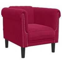 sillon de salon  silla  sillon de terciopelo rojo tinto