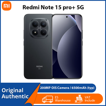 Xiaomi Redmi Note 15 Pro+ 5G NFC Note 15 Pro Plus Original, Pantalla AMOLED de 6.83'', Snapdragon 7S Gen 4, Cámara de 200MP