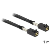 cable delock mini sas hd x 4 sff 8643 1 m negro