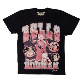 Camiseta Dennis Rodman Chicago Bulls NBA Player Photo Mitchell and Ness