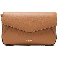 lancel bolso enveloppe bolso de mano cadena cuero camel para mujer