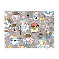 papel pintado 3d - tazas 350x270 cm