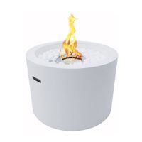 chimenea de bioetanol redonda divina fire blanca d475 cm