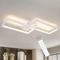 lampara de techo led para sala de estar moderna regulable con control remoto para oficina zmh