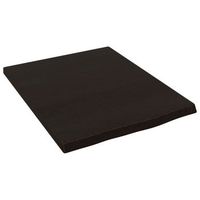 encimera bano madera maciza tratada marron oscuro 40x50x2 cm