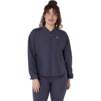 asics nagino adjustable  chaqueta para correr mujeres - azul-gris azul