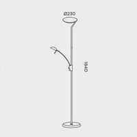 lampara de pie led pies 38w