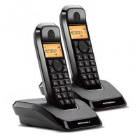 motorola s1202 duo pack 2 telefonos inalambricos negros