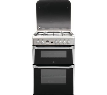 INDESIT ID60G2X 60 cm Gas Cooker - Stainless Steel, Stainless Steel