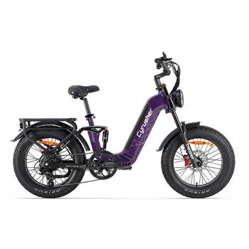 Bicicleta Eléctrica De Ruedas Anchas Cyrusher Kommoda 3.0, Batería De 48 V Y 20 Ah, Morada