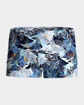 Boxer de Baño con estampado tropical