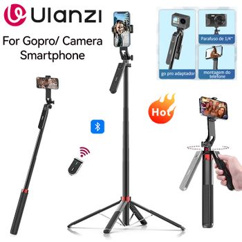 Ulanzi MA09 Trípode Selfie Stick de 1.8m para Xiaomi Samsung iPhone 17 16 Teléfonos Android con Control Remoto y Cabezal Panorámico