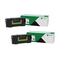 original multipack lexmark b2865dw printer toner cartridges 2 pack -b282h00