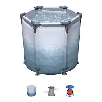 Bañera Para Recuperación En Baño De Hielo Bestway Lazy-z Spa Glacial Dip Ø90 X 80 Cm Para 1 Persona | Bomba De Filtrado