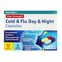 numark max strength cold  flu day  night