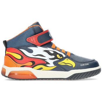 Geox Zapatillas altas j369cb navy_orange para niño
