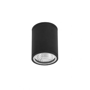Plafón exterior led aluminio negro 9x9x12 cm