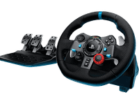 volante - logitech g g29 driving force ps5ps4ps3 pc 6 velocidades pedales ajustables force feedback giro de 900 controles integrados negro
