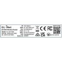 router glinet gl-ax1800 wifi 6 dual banda 18 gbps 5 puertos gigabit