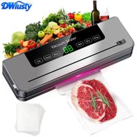 maquina selladora al vacio de alimentos dwiusty 220v 5 modos selladora al vacio automatica para alimentos secos y humedos con 10 bolsas conservacion de alimentos para el hogar y la cocina
