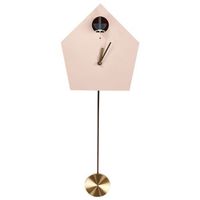 reloj de cuco de pared decoracion colgante 24 x 63 cm diseno para ninos plastico sin numeros mdf pendulo rosa arbaz