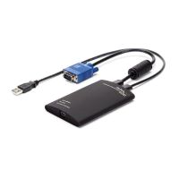 adaptador kvm usb crash cart startech notecons01 vga multi sos