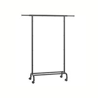 burro para ropa tendedero 40 x 83-112 x 156 cm negro tinta negro tinta