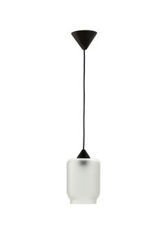 Lámpara techo vidrio soplado mate translúcido. H20, d15cm