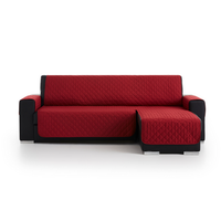 funda chaiselongue acolchada reversible 280 brazo izquierdo spirit rojo